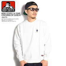 BEN DAVIS MINI GORILLA EMB CREWNECK SWEAT -WHITE- I-0780079画像