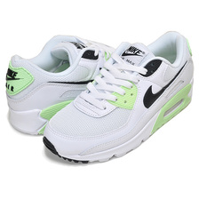 NIKE WMNS AIR MAX 90 white/black-vapor green CT1039-101画像