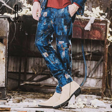 NO ID. ストレッチジャージーアンクルイージートラウザーズ 847006-502P画像