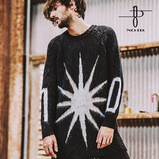 NO ID. BLACK サンアンドムーンBIGニットプルオーバー 447010-531K画像
