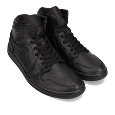 JORDAN BRAND AIR JORDAN 1 MID BLACK/BLACK-BLACK 554724-091画像