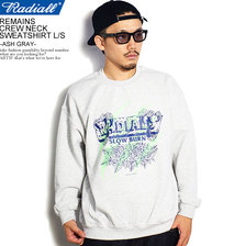 RADIALL REMAINS - CREW NECK SWEATSHIRT L/S -ASH GRAY- RAD-20AW-CUT020画像