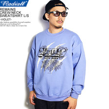 RADIALL REMAINS - CREW NECK SWEATSHIRT L/S -VIOLET- RAD-20AW-CUT020画像