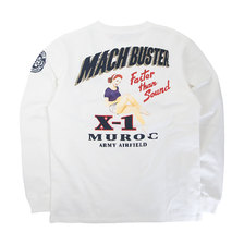 AVIREX LS MACH BUSTER T-SHIRT OFF WHITE 6103522画像