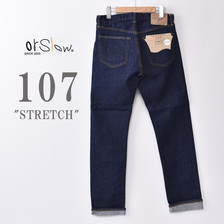 orslow 107 MEN'S IVY FIT STRETCH DENIM JEANS(SLIM FIT) 11oz ORIGINAL SELVEDGE DENIM ONE WASH OR-S0107-81画像