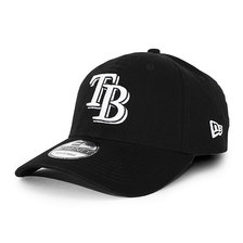 NEW ERA TAMPA BAY RAYS 9TWENTY STRAPBACK CAP BLACK NR11551509画像