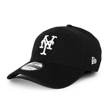 NEW ERA NEW YORK METS 9TWENTY STRAPBACK CAP BLACK/WHITE NR11551543画像