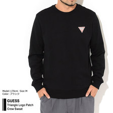 GUESS Triangle Logo Patch Crew Sweat MK3K8440K画像