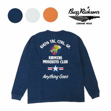 Buzz Rickson's 長袖 Tシャツ プリント 6147th TAC. CTRL. GP. "MOSQUITO CLUB" BR68635画像