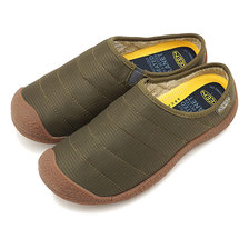 KEEN W HOWSER SLIDE Dark Olive/Dark Olive 1023480画像