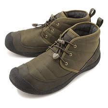 KEEN M HOWSER II CHUKKA Dark Olive/Black 1023816画像
