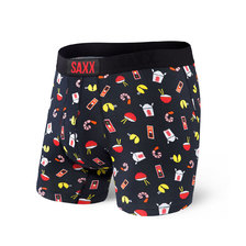 SAXX ULTRA BOXER BRIEF FLY BLACK SOY HAPPY SXBB30F-SHB画像