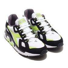 DIADORA MYTHOS SUEDE WHITE/ACID GREEN 176722-2416画像