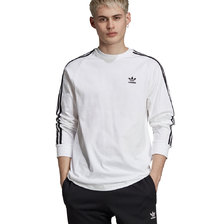 adidas 3-STRIPES LS T WHITE ED5959画像