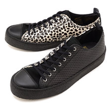 FRED PERRY &times; GEORGE COX TEXTURD LEATHER POP BOY BLACK B9179-220画像