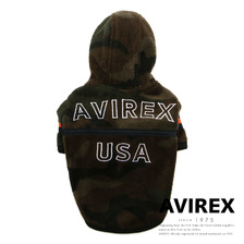AVIREX DOG WEAR FLEECE PARKA BIG LOGO 420820303画像