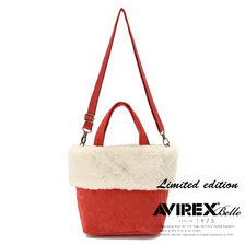 AVIREX FUR CORDUROY 2WAY MINI TOTE BAG 642031126画像