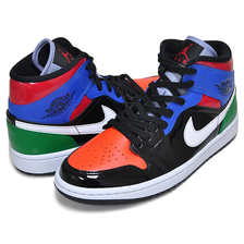NIKE WMNS AIR JORDAN 1 MID SE black/university red CV5276-001画像
