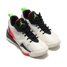 JORDAN BRAND WMNS JORDAN ZOOM '92 SAIL/BLACK-FLASH CRIMSON-ELECTRIC GREEN CK9184-100画像