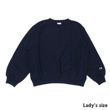 RHC Ron Herman &times; Champion Elbow patch Sweat NAVY画像
