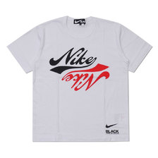 BLACK COMME des GARCONS &times; NIKE INVERSION LOGO TEE WHITE画像