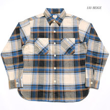 SUGAR CANE TWILL CHECK L/S WORK SHIRT SC28505画像