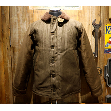 FREEWHEELERS NAVY DEPARTMENT &ldquo;TYPE N-1&rdquo; Original Jungle Cloth Paraffin Coating 2031020画像