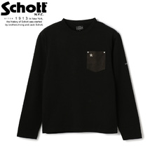 Schott LEATHER POCKET ONE STAR T-SHIRT 3103148画像