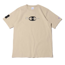 Champion &times; ATMOS LAB S/S TEE BEIGE C8-S301-368画像