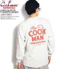 COOKMAN LONG SLEEVE T-SHIRTS HEART -LIGHT GRAY- 231-03101画像