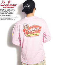 COOKMAN LONG SLEEVE T-SHIRTS SIGNBOARD -LIGHT PINK- 231-03104画像