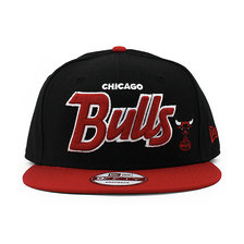 NEW ERA 9FIFTY SNAPBACK CAP BLACK RED NECHB163画像