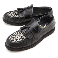 FRED PERRY &times; GEORGE COX EMBOSSED/TEXTURD TASSEL LOAFER B9272-102画像