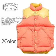 Rocky Mountain Featherbed Lot.200-202-01 NYLON DOWN VEST画像