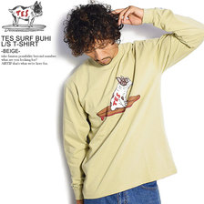The Endless Summer TES SURF BUHI L/S T-SHIRT -BEIGE- FH-0774317画像