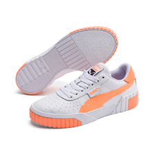 PUMA CALI BRUSHED WNS PUMA WHITE-CANTALOUPE 373896-03画像