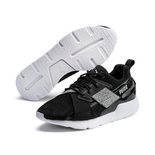 PUMA MUSE X-2 SHIMMER WNS PUMA BLACK-PUMA SILVER 372101-03画像