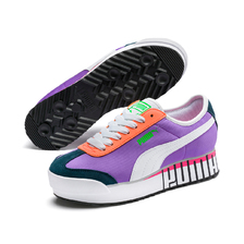 PUMA ROMA AMOR LOGO WNS LUMINOUS PURPLE-PUMA WHITE-D 372113-01画像