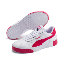 PUMA CALI BRUSHED WNS PUMA WHITE-CERISE 373896-02画像