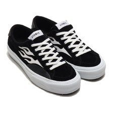 STRAYE LOGAN FLAME BLACK WHITE SUEDE SLG1451画像