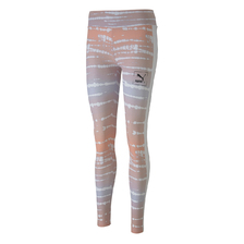 PUMA TIE DYE AOP LEGGINGS PURPLE HEATHER-AOP 598510-46画像