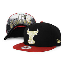 NEW ERA CHICAGO BULLS 9FIFTY SNAPBACK CAP BLACK RED NE25643画像