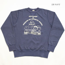 Buzz Rickson's &times; PEANUTS SET-IN CREW SWEAT "HAPPINESS" BR68596画像