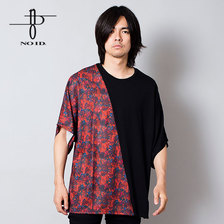 NO ID. フラワーパターン切替ルーズT 447006-066T画像