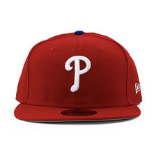 NEW ERA PHILADELPHIA PHILLIES 9FIFTY SNAPBACK CAP RED NEPP216画像