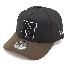 NEW ERA 9FORTY A-Frame CHENILLE BLACK/BEROWN 12572888画像