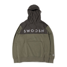 NIKE AS M NSW SWOOSH HOODIE PO SBB TWILIGHT MARSH/NEWSPRINT/WHITE CZ5570-380画像