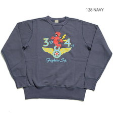 Buzz Rickson's SET-IN CREW SWEAT "384th FIGHTER SQ." BR68627画像