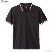 Brixton DUKE S/S POLO KNIT (BLACK)画像