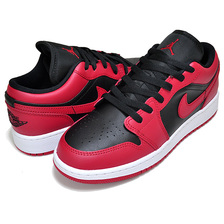 NIKE AIR JORDAN 1 LOW(GS) gym red/black-gym red-white 553560-606画像